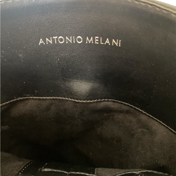 Antonio Melani black leather boots size 7MW - Picture 7 of 9